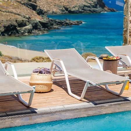 Sea Rock & Sky Private Mykonos Residence Merchia Beach Экстерьер фото