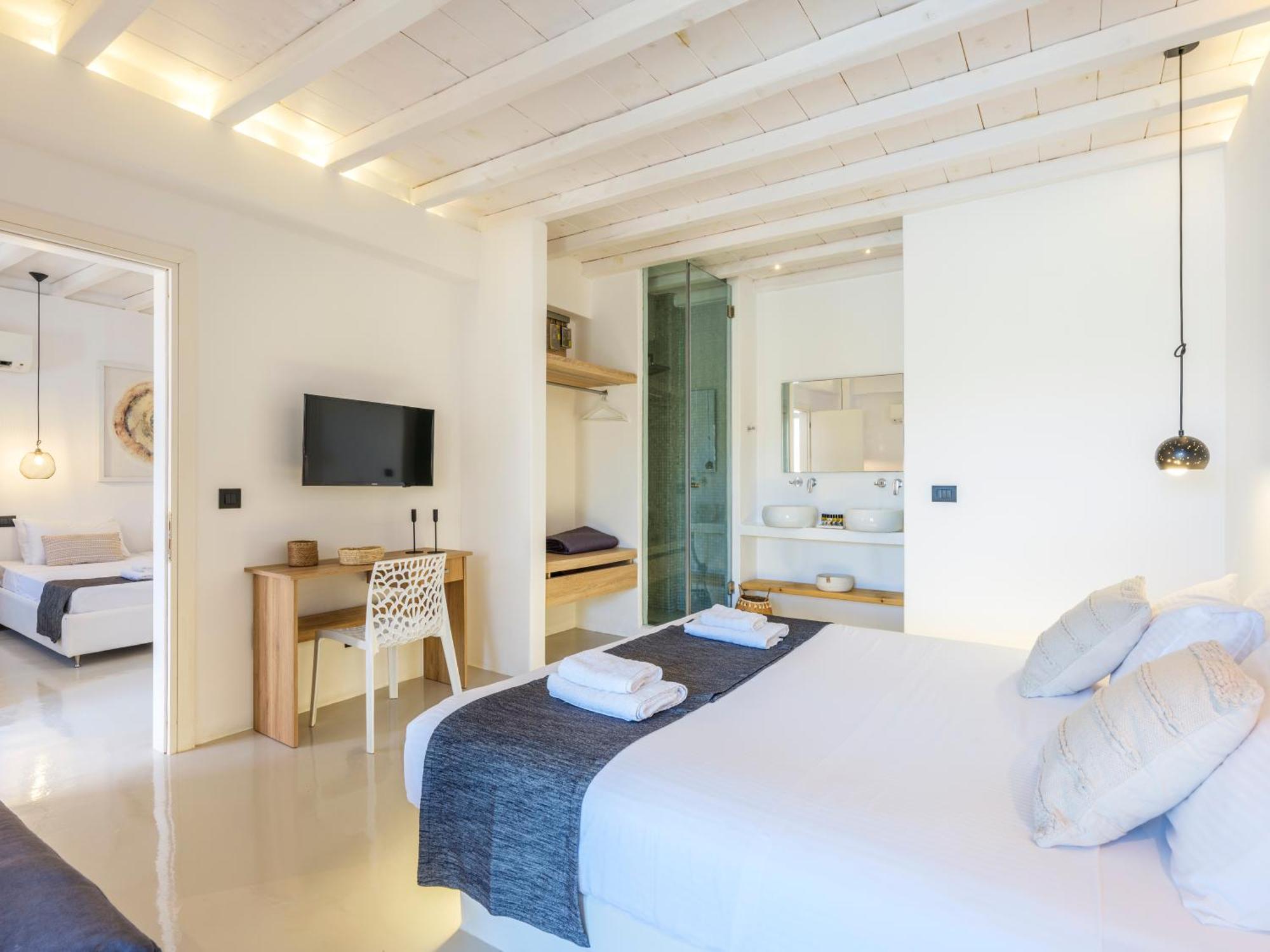 Sea Rock & Sky Private Mykonos Residence Merchia Beach Экстерьер фото